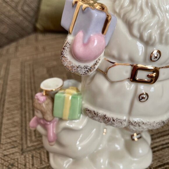 Lenox Santa Ringing Bell and Sack of Toys sculpture - Picture 6 of 10